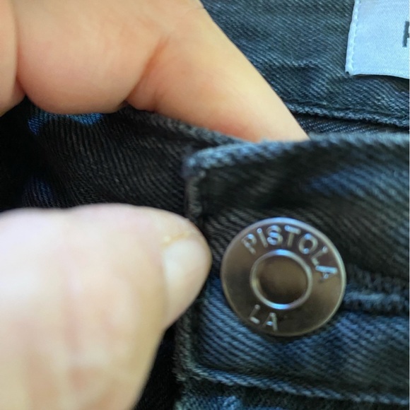 Pistola Cassie Super High Rise Straight jeans in black P00016322RK size 27 - Picture 9 of 14